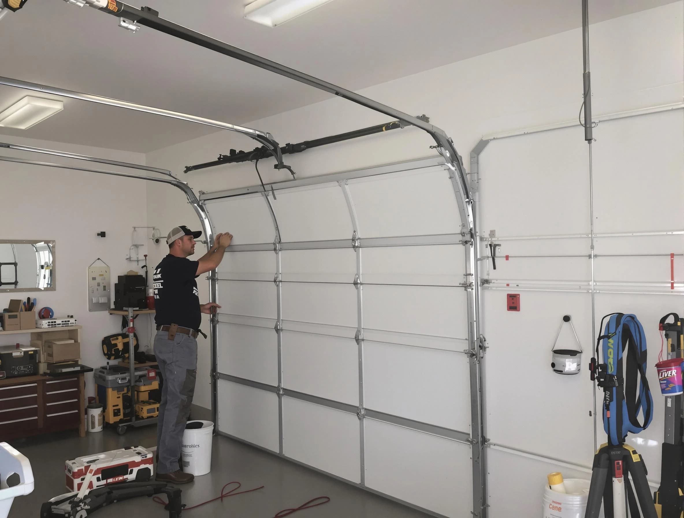 Ogden Garage Door Repair team installing new garage door in Ogden