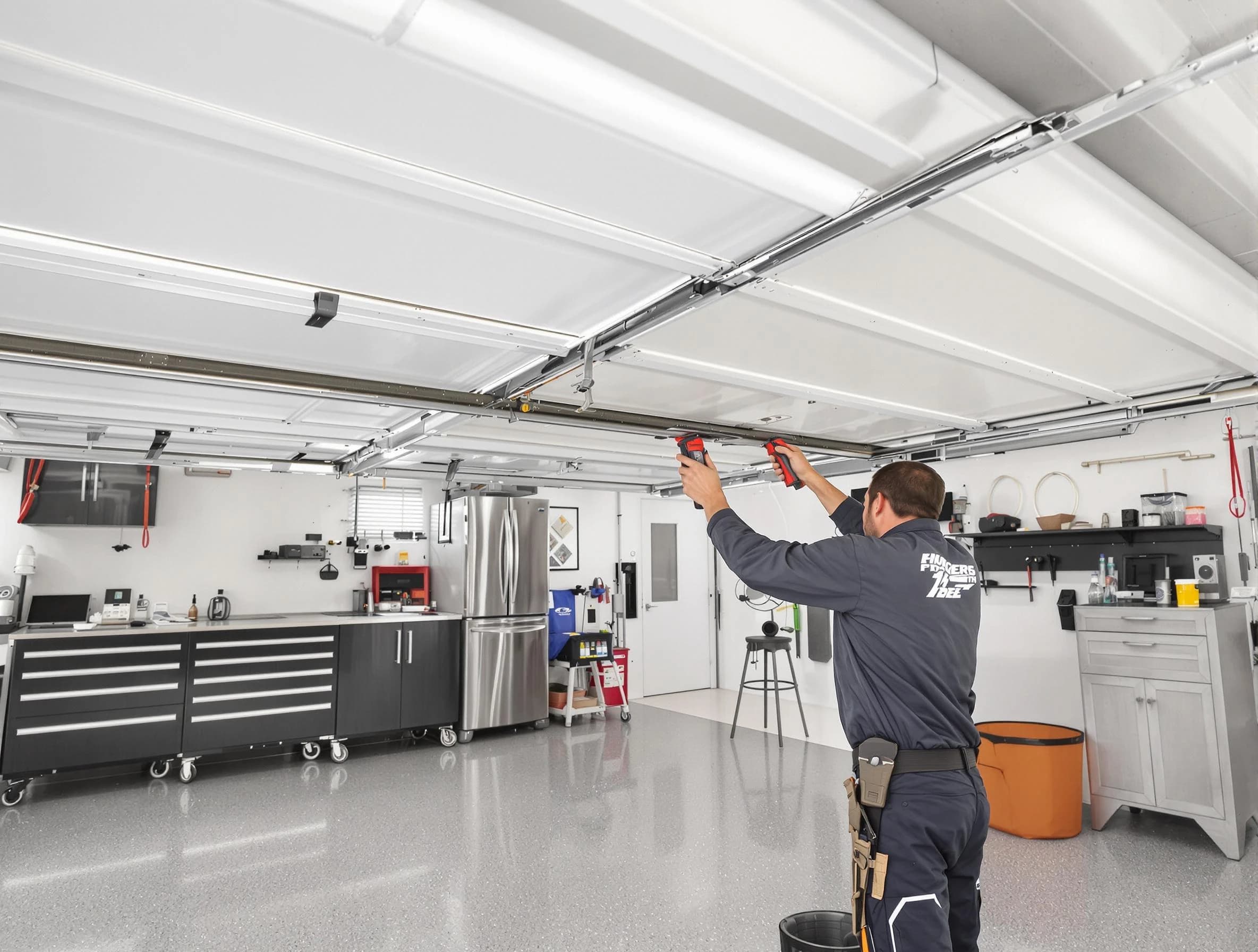 Overhead garage door repair service by Ogden Garage Door Repair in Ogden