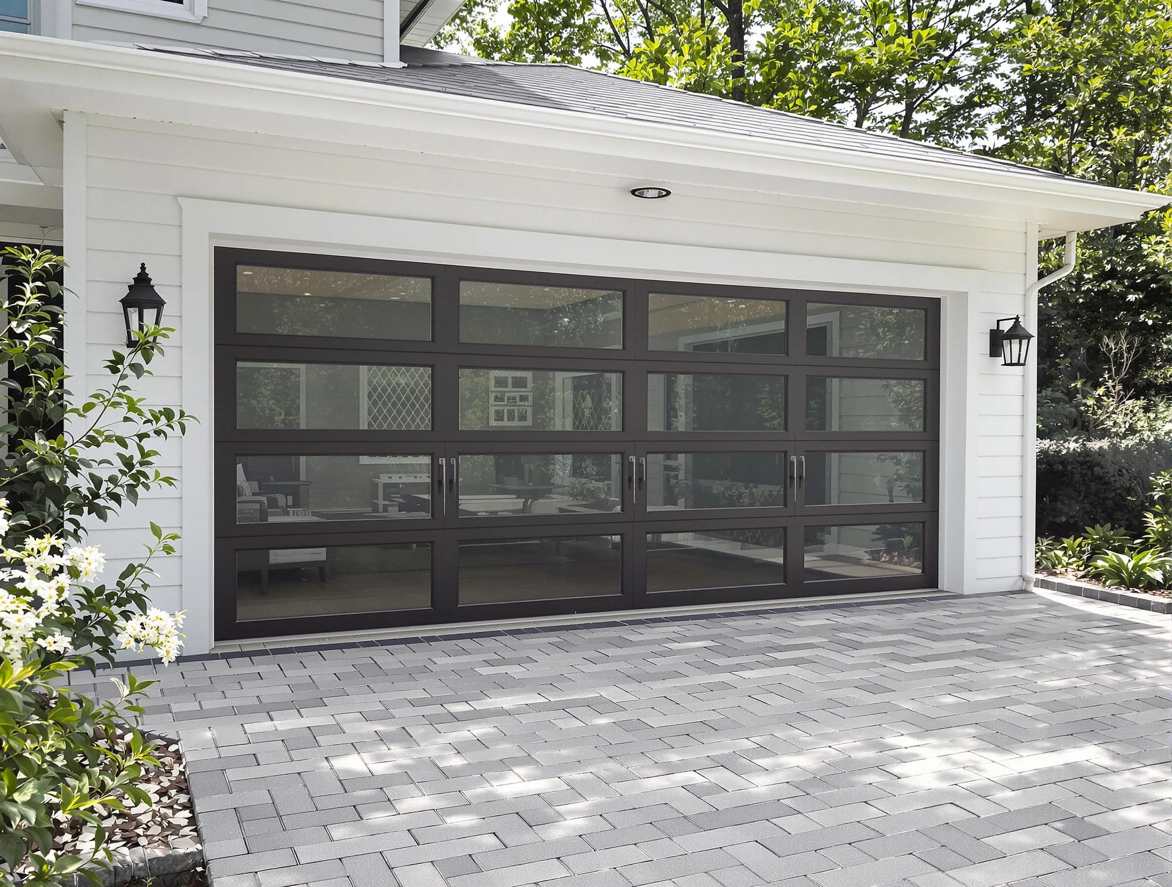 Ogden Garage Door Repair design specialist presenting custom garage door options to Ogden homeowner