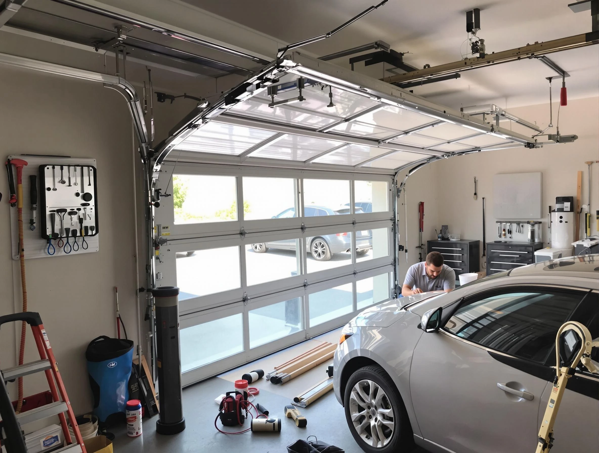 Garage door noise reduction service by Ogden Garage Door Repair in Ogden